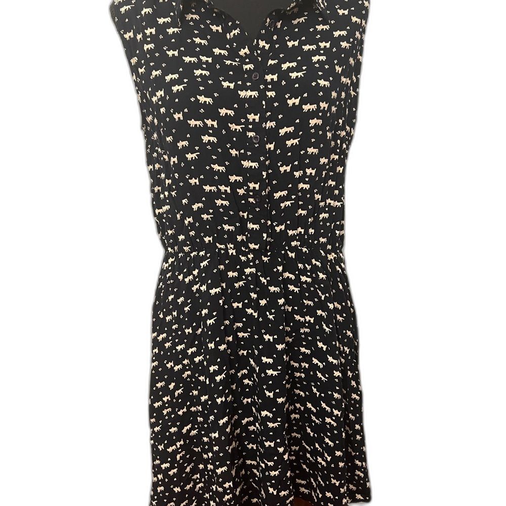 Allegra K Black and White Sleeveless Skater dress. Size Large.  Gently used 2x. - Picture 5 of 9